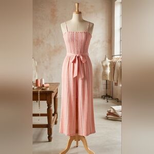 Anne Taylor LOFT Peach Orange Women's Jumpsuit Size M